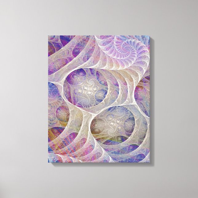 Abstrakt - Eispalast - Rechteckige Leinwand Art (Vorderseite)