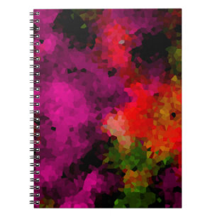 Abstrakt, elegant, mosaik, mosaik, kristallklar notizblock