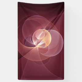 Abstrakt Elegante Modernes Wine Rotes Fraktal Banner