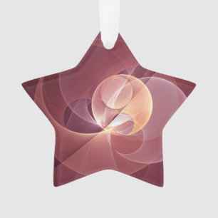 Abstrakt Elegante Modernes Wine Rotes Fraktal Ornament