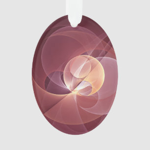 Abstrakt Elegante Modernes Wine Rotes Fraktal Ornament