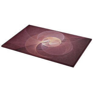 Abstrakt Elegante Modernes Wine Rotes Fraktal Schneidebrett