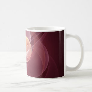 Abstrakt Elegante Modernes Wine Rotes Fraktal Tasse