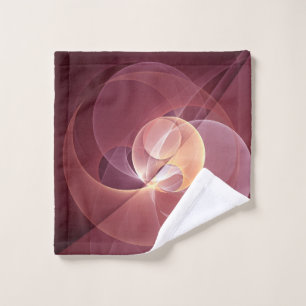 Abstrakt Elegante Modernes Wine Rotes Fraktal Waschlappen