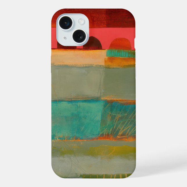 Abstrakt Elegantes gemischtes Farbmalmuster  iPhone Hülle (Rückseite)