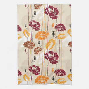 Abstrakt Eleganz Blumenmuster 4 Handtuch