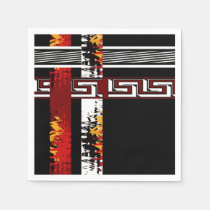 Abstrakt, ethnisch, kreativ serviette