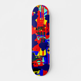 Abstrakt Expressionist 01 - Retro Skateboard