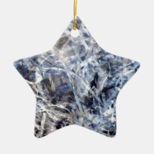 Abstrakt Expressionist Dance 3 Square Keramik Ornament