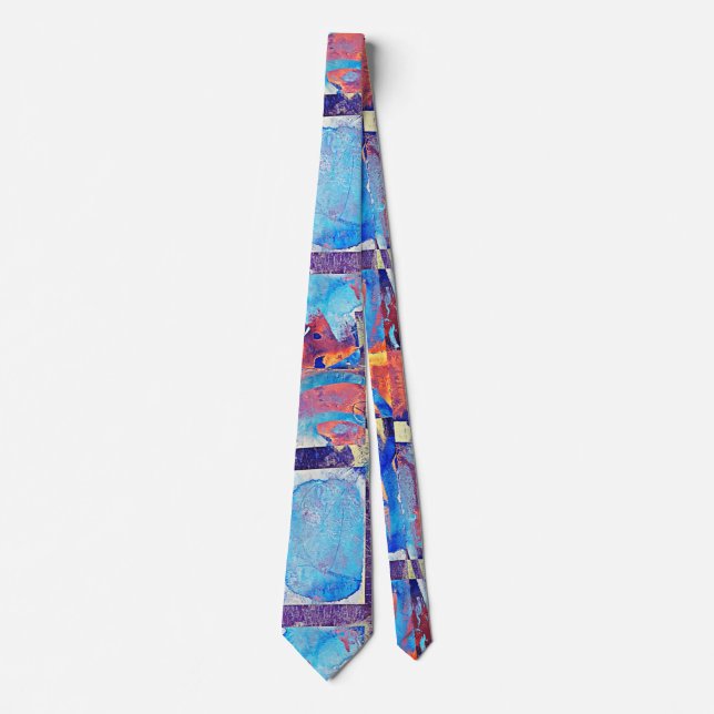 Abstrakt Expressionist Ewing Neck Tie Krawatte (Vorderseite)