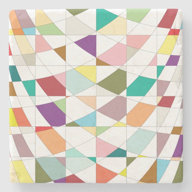 Abstrakt-Farbband Steinuntersetzer (Vorderseite)