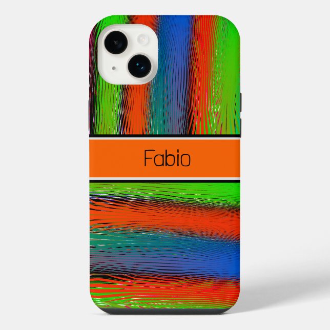 Abstrakt farbenfroh iPhone hülle (Rückseite)
