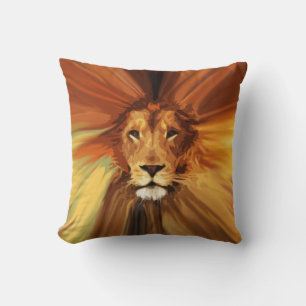 Abstrakt Fierce Lion Kissen
