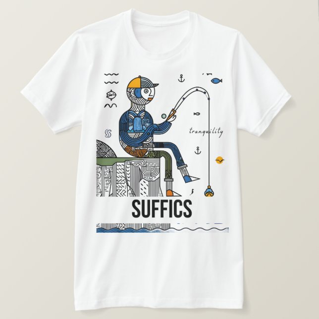 Abstrakt Fisher | SUFFIZIEN T-Shirt (Design vorne)