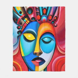 Abstrakt Fleecedecke