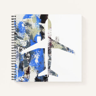 Abstrakt fliegen notizbuch