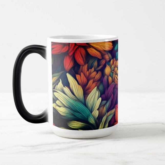 Abstrakt Floral #73 - Verwandlungstasse (Links)