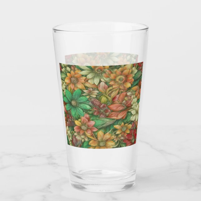 Abstrakt Floral #88 Glas (Vorderseite)