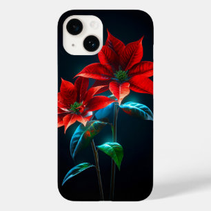 Abstrakt floral: Ein dunkles und träumerisches Des Case-Mate iPhone 14 Hülle