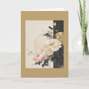 "Abstrakt Floral" Karte