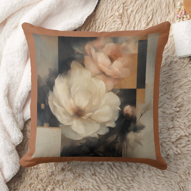 "Abstrakt Floral" Kissen (Decke)