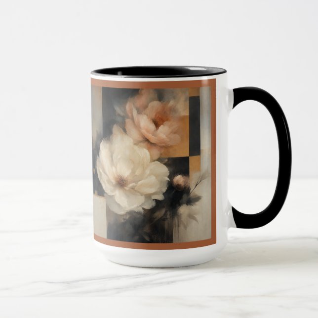 "Abstrakt Floral" Tasse (Rechts)