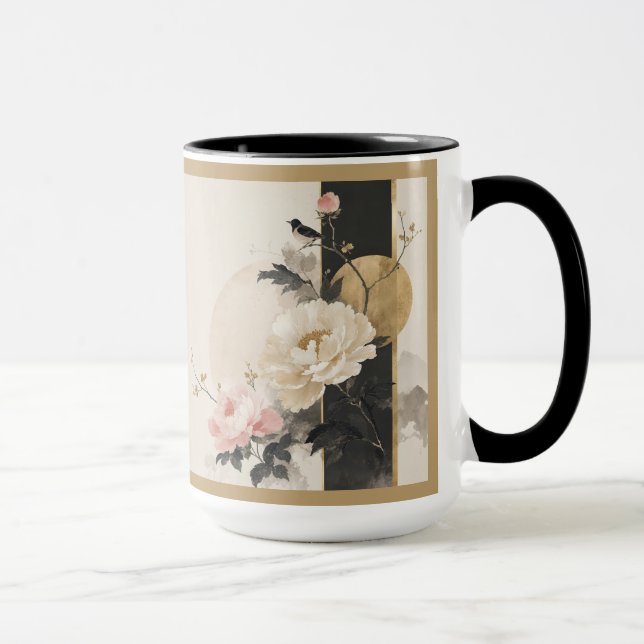 "Abstrakt Floral" Tasse (Rechts)
