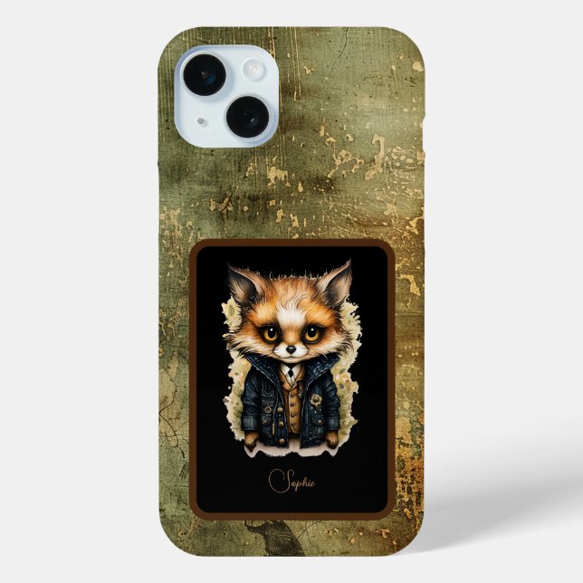 Abstrakt Fox Collegiate iPhone Case-Mate Case-Mate iPhone Hülle (Rückseite)