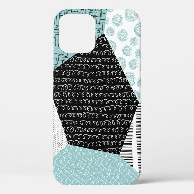 Abstrakt Freehand Zeichnend: künstlerischer Hinter Case-Mate iPhone Hülle (Rückseite)