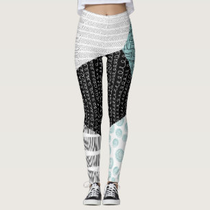 Abstrakt Freehand Zeichnend: künstlerischer Hinter Leggings