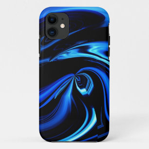 Abstrakt Fütternd Blauwal iPhone 11 Hülle