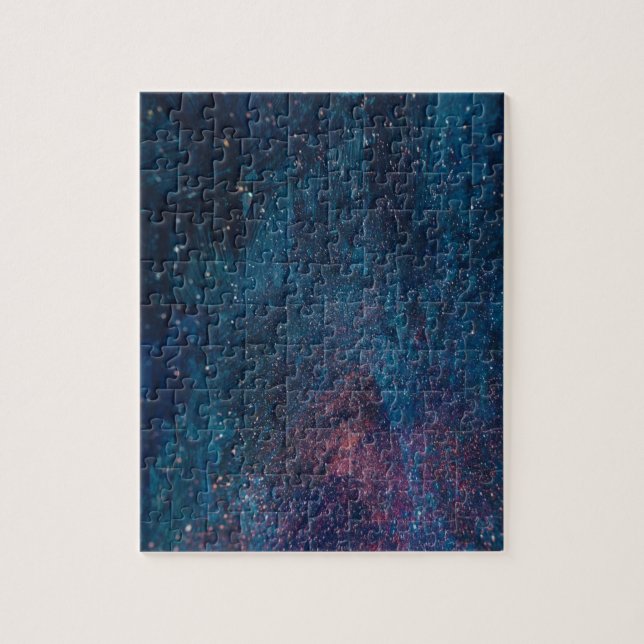 Abstrakt Galaxy Glitzer Paint Pattern Puzzle (Vertikal)