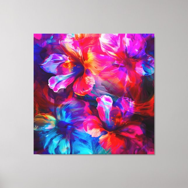 Abstrakt Garden Bloom Leinwanddruck (Vorderseite)
