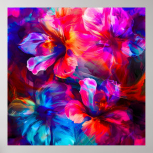 Abstrakt Garden Bloom Poster