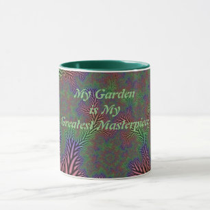 Abstrakt-Gartenmeisterwerk Tasse