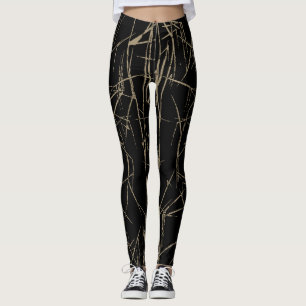 Abstrakt gebürstete Leggings von Joya Eve
