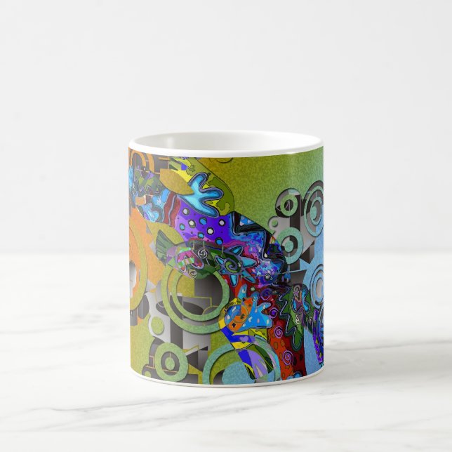 abstrakt Gecko Kaffeetasse (Mittel)