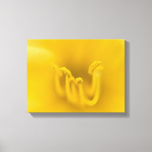 Abstrakt-Gelbe Hibiskus-Blume Leinwanddruck