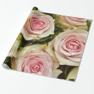 Abstrakt Gelbe Rosen Garten Elegante Geschenkpapier