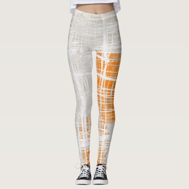 Abstrakt gemustert leggings (Vorderseite)