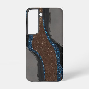 Abstrakt Geode Glitzer Samsung Galaxy Hülle