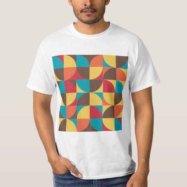 Abstrakt Geometric 110421v5 T-Shirt (Vorderseite)