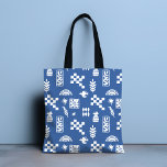 Abstrakt Geometric Bird Floral Blue Girly Chic<br><div class="desc">Die abstrakt Geometric Bird Floral Blue Girly Chic Tote Bag bietet eine stilvolle moderne,  abstrakt-weiß-groovy geometrische,  Retro-Matisse Blüte mit Regenbogen und Vögeln in Blau und Weiß. Perfekt zum Geburtstag,  Muttertag,  Weihnachtsgeschenke,  Feiern und vieles mehr. Erstellt von Evco Studio www.zazzle.com/store/evcostudio</div>
