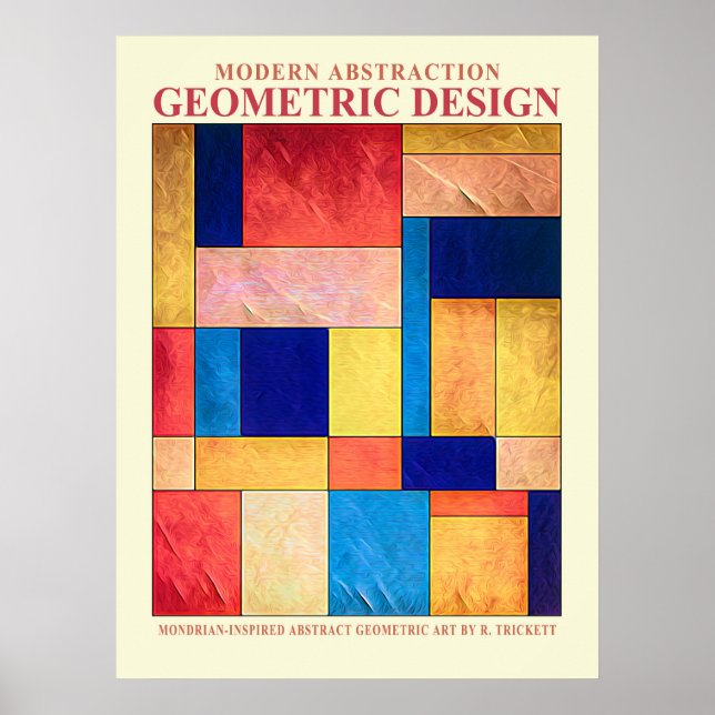 Abstrakt Geometric No. 2 Poster (Vorne)
