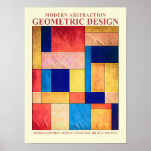 Abstrakt Geometric No. 2 Poster