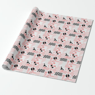 Abstrakt Geometrie: Helle Vintage Formen Geschenkpapier