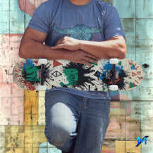 Abstrakt Geometrie mit fett Graffiti-Spritzern