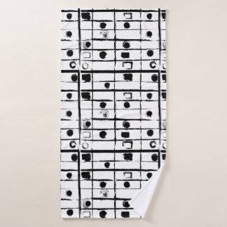 abstrakt geometrisch badehandtuch