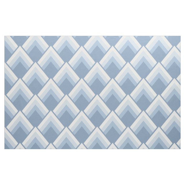 Abstrakt geometrisch, blau und weiß stoff (Fat Quarter (45,7 x 55,9 cm))