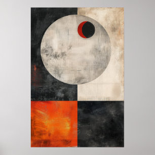 Abstrakt Geometrisch Mittelalterliche Moderne Mini Poster